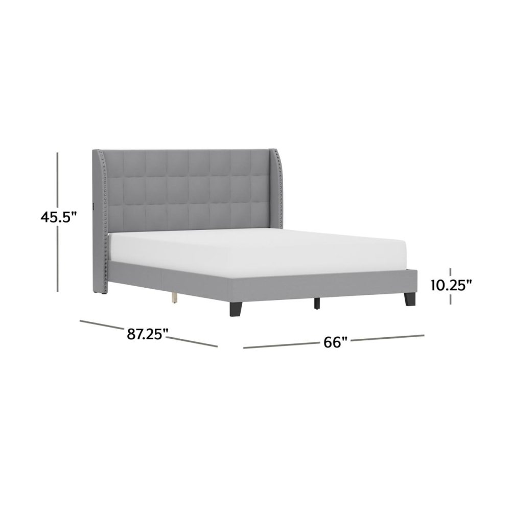 Beds | Abbywood Upholstered Bed Bedroom Beds