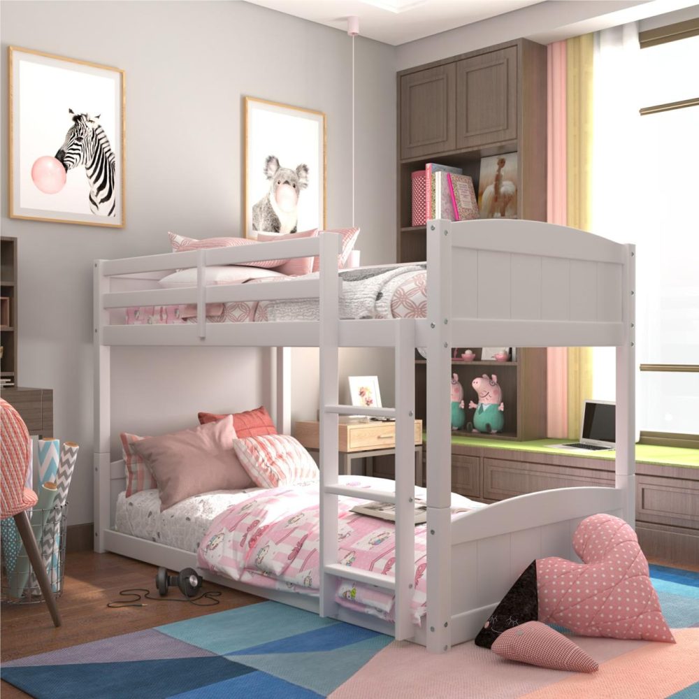 Beds | Alexis Wood Floor Bunk Bed Bedroom Beds