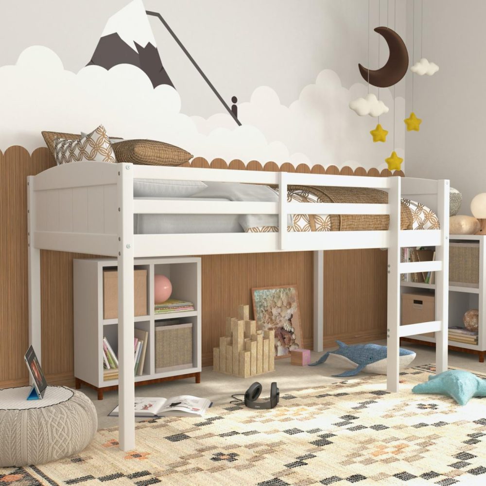 Beds | Alexis Wood Loft Bed Bedroom Beds