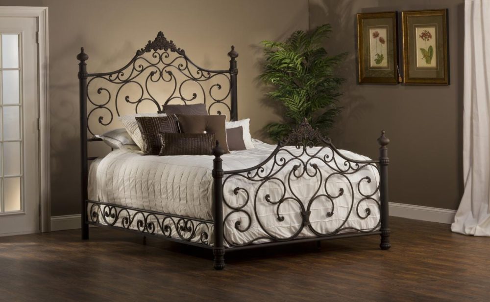 Beds | Baremore Metal Bed Bedroom Antique Brown