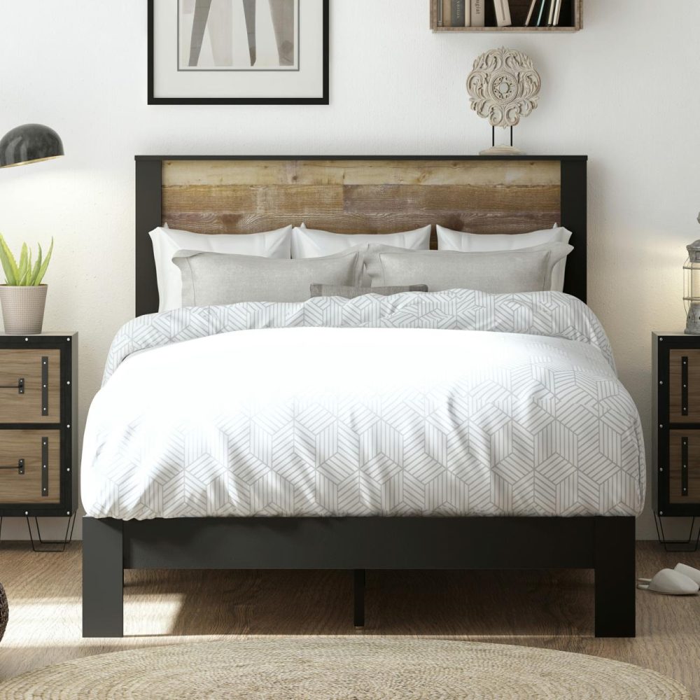 Beds | Bezza Wood Bed Bedroom Beds