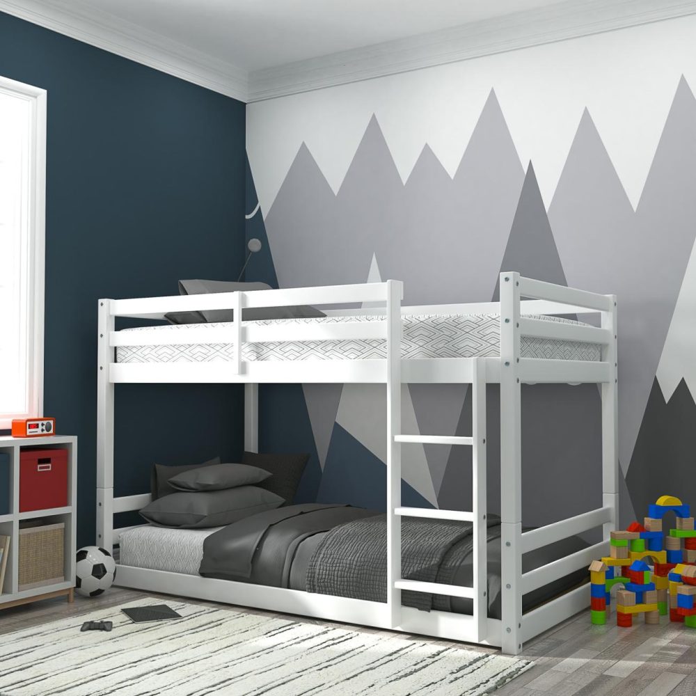 Beds | Campbell Wood Floor Bunk Bed Bedroom Beds