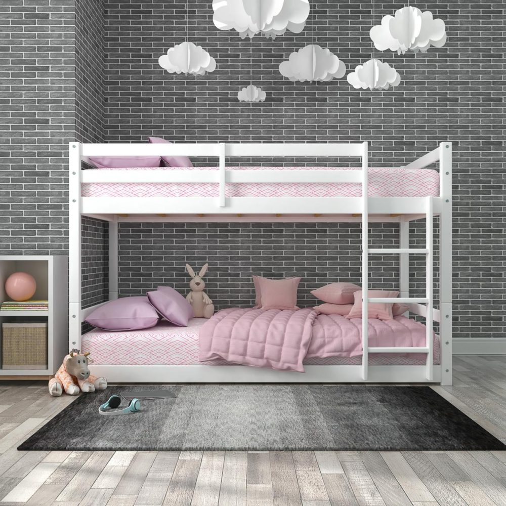 Beds | Campbell Wood Floor Bunk Bed Bedroom Beds