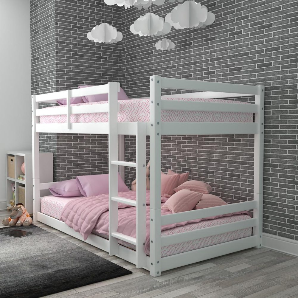 Beds | Campbell Wood Floor Bunk Bed Bedroom Beds