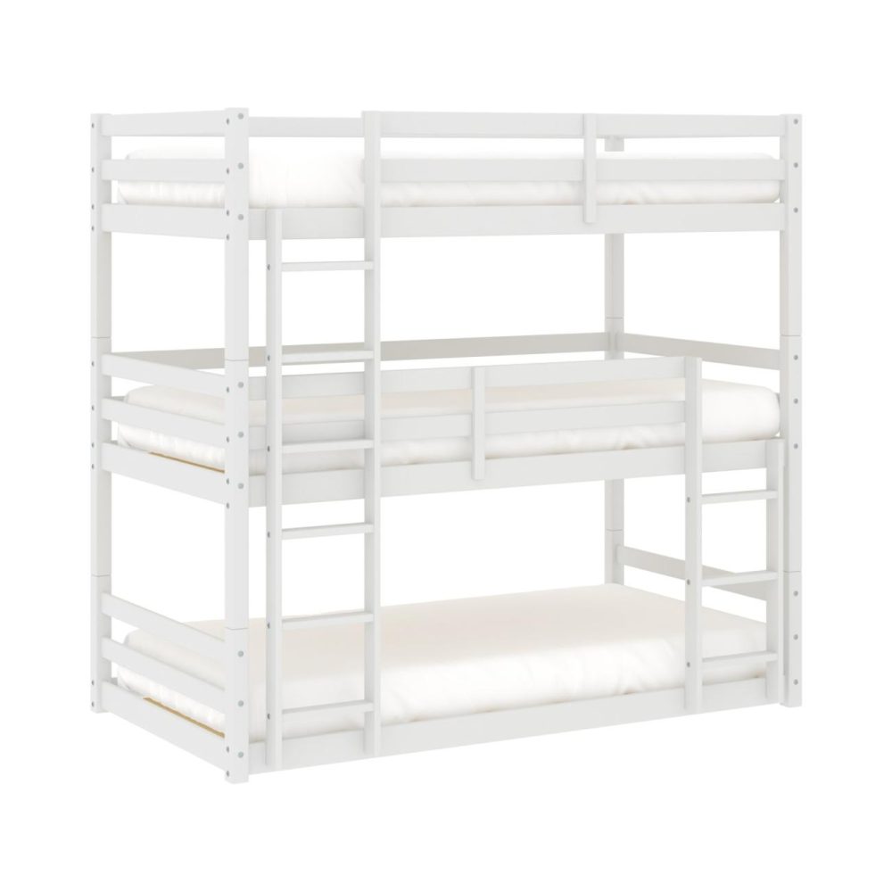 Beds | Campbell Wood Triple Bunk Bed Bedroom Beds