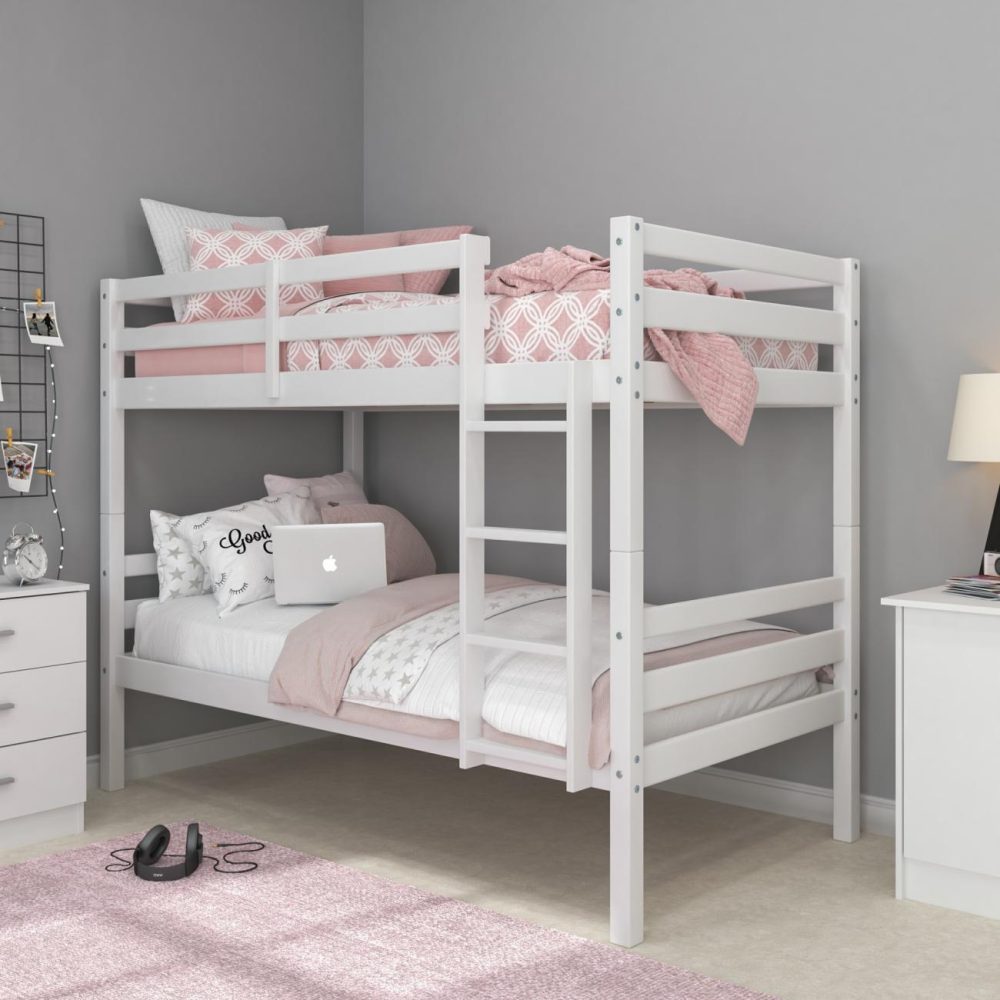 Beds | Campbell Wood Twin Over Twin Bunk Bed Bedroom Beds