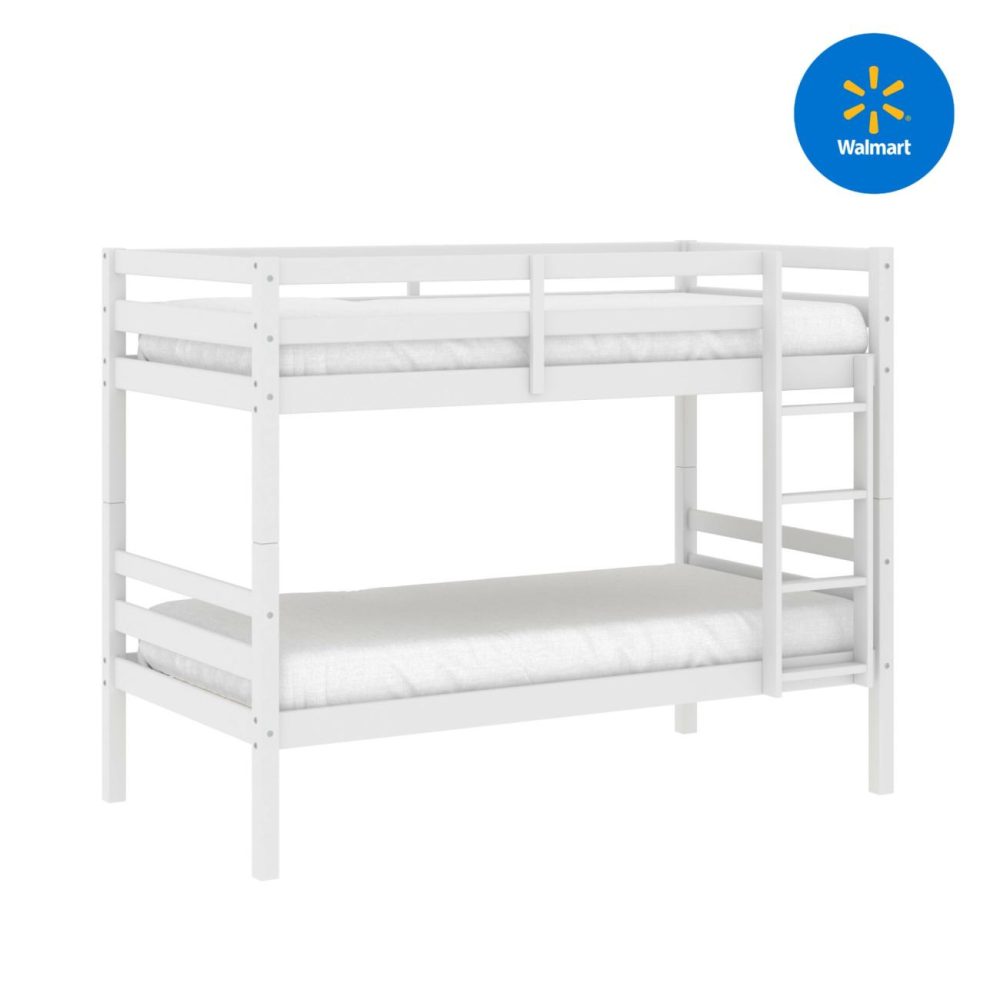 Beds | Campbell Wood Twin Over Twin Bunk Bed Bedroom Beds