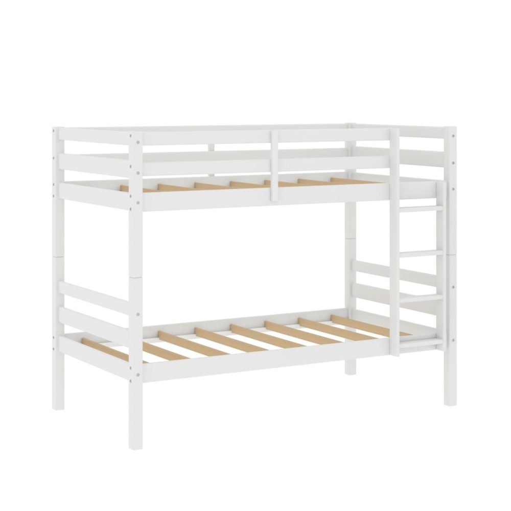 Beds | Campbell Wood Twin Over Twin Bunk Bed Bedroom Beds