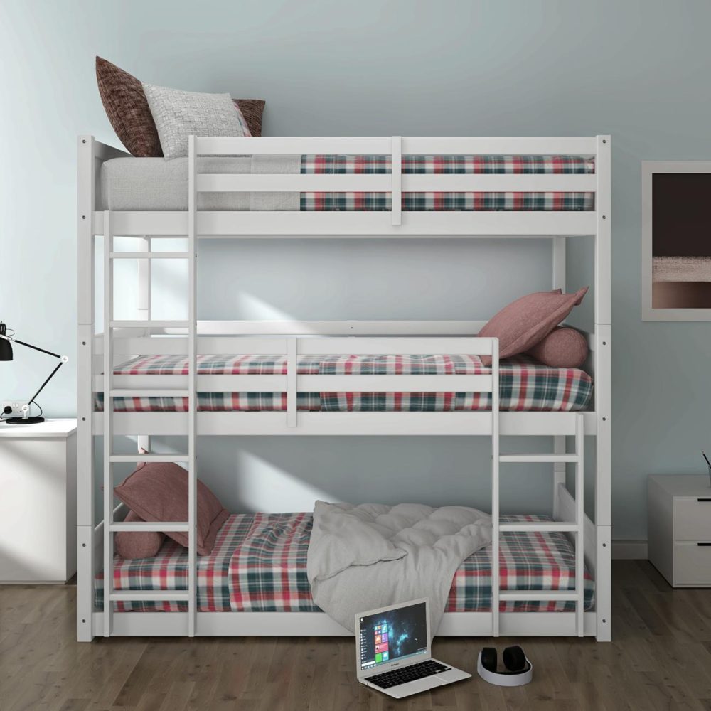 Beds | Capri Wood Triple Bunk Bed Bedroom Beds