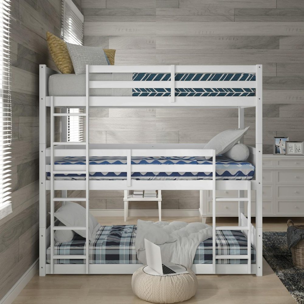 Beds | Capri Wood Triple Bunk Bed Bedroom Beds