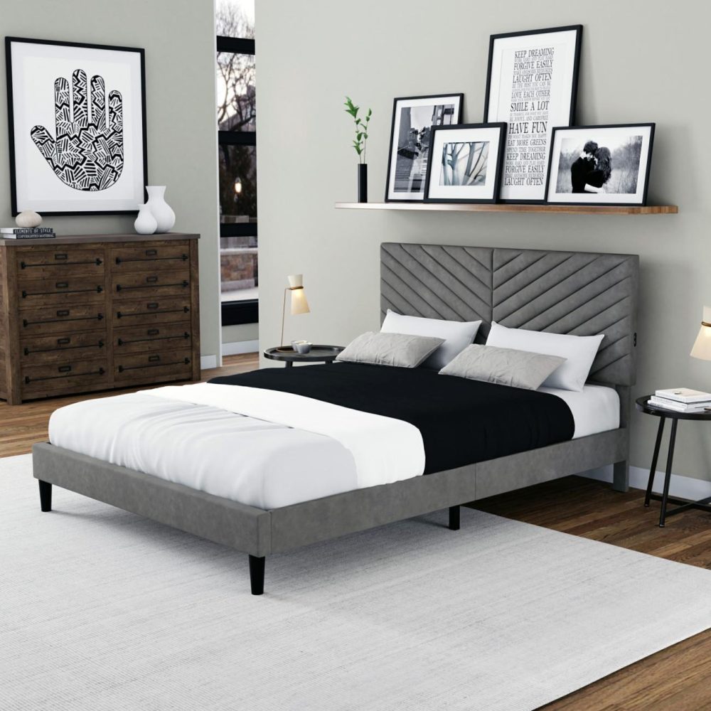 Beds | Crestwood Upholstered Bed Bedroom Beds