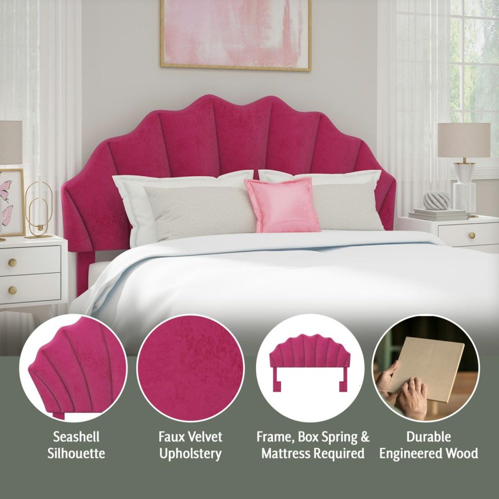 Beds | Elina Upholstered Headboard Bedroom Beds