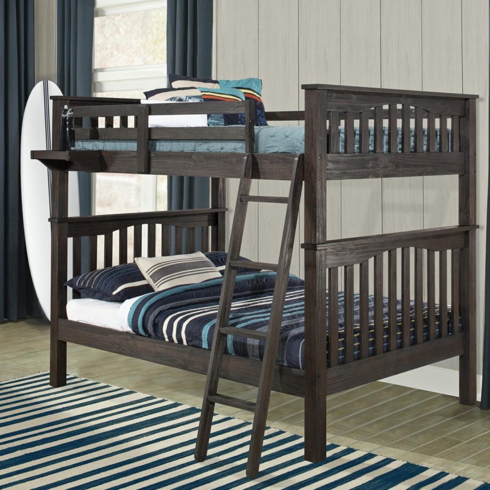 Beds | Highlands Wood Bunk Bed With Nightstand Bedroom Beds