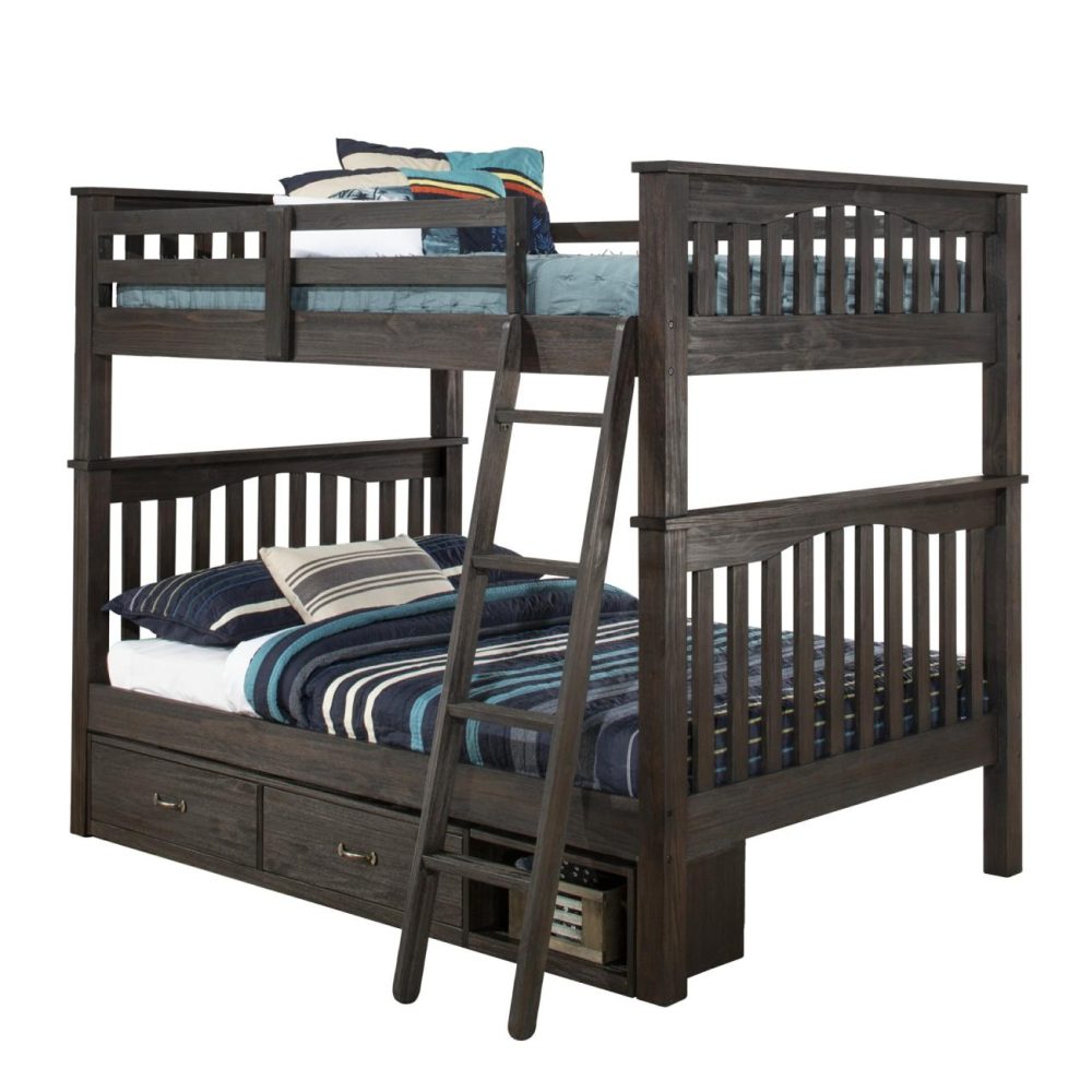 Beds | Highlands Wood Bunk Bed With Storage Bedroom Beds