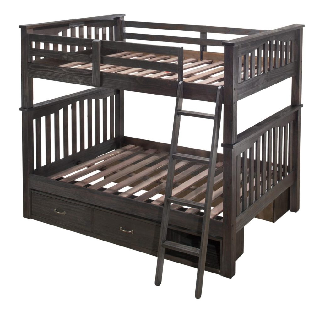 Beds | Highlands Wood Bunk Bed With Storage Bedroom Beds