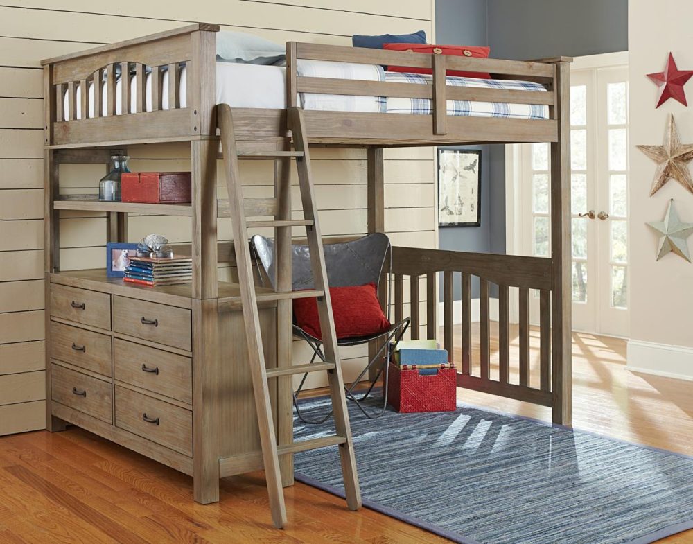 Beds | Highlands Wood Loft Bed Bedroom Beds