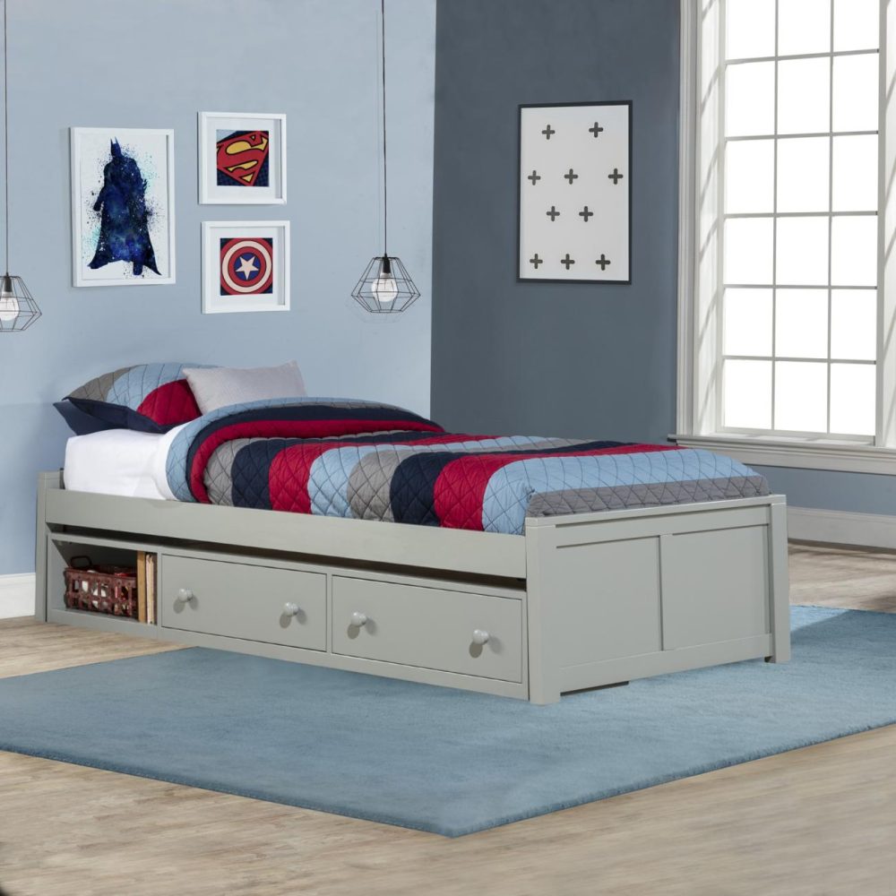 Beds | Pulse Wood Bed With Storage Bedroom Beds