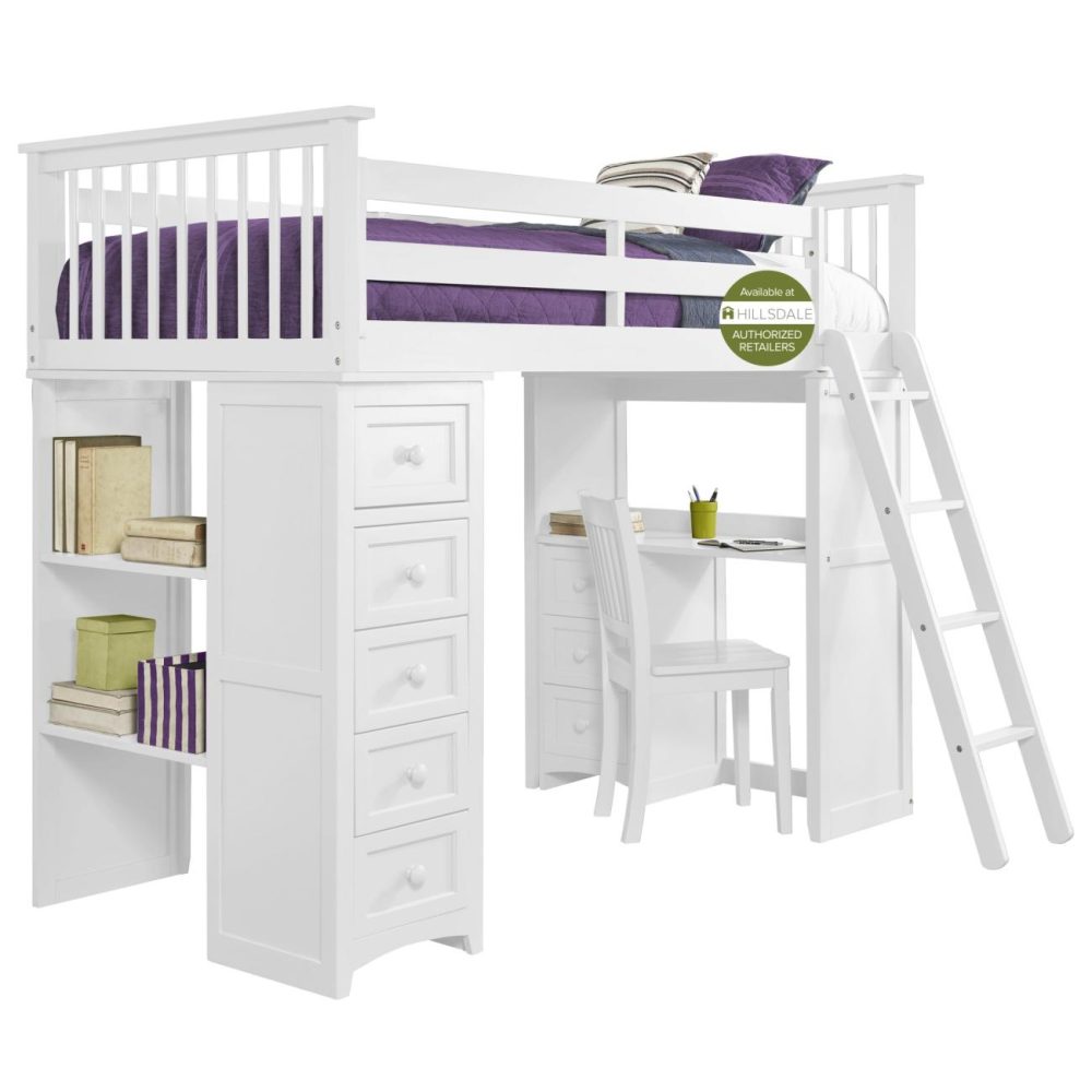 Beds | Schoolhouse 4.0 Wood Loft Bed Bedroom Beds