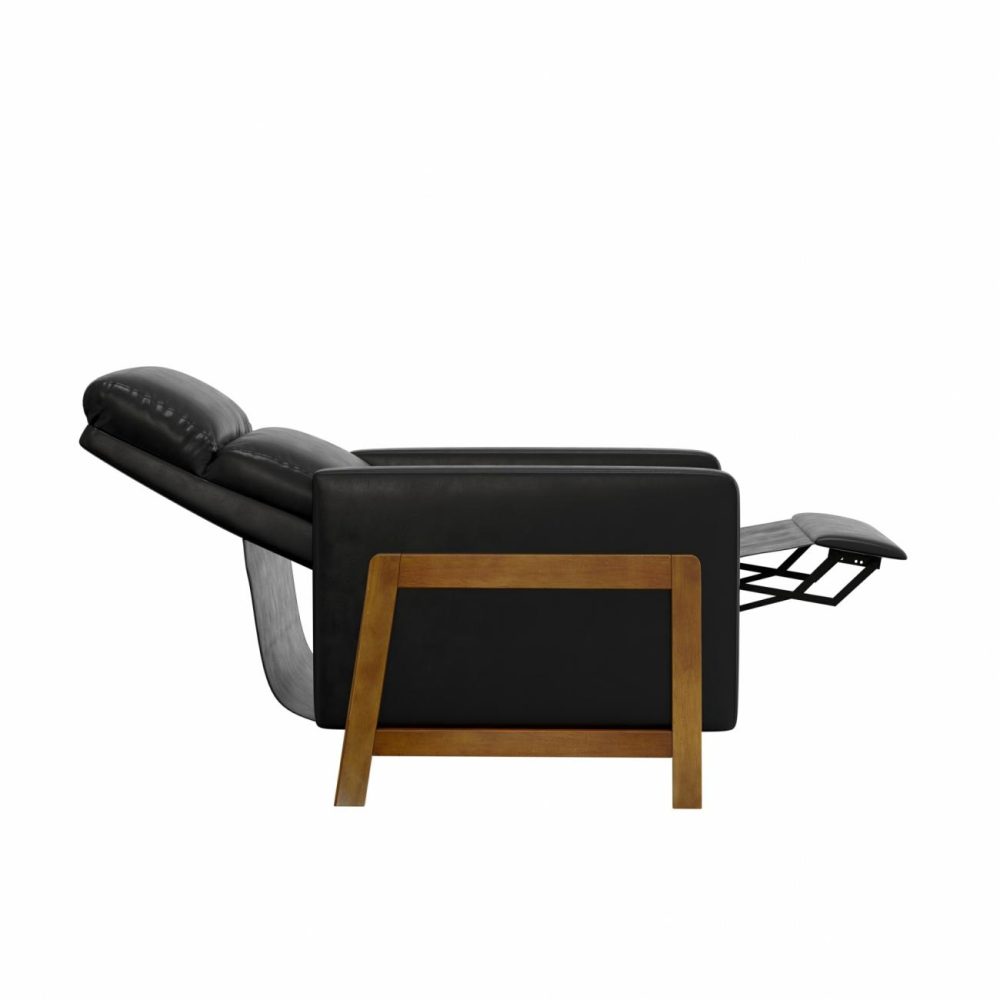 Chairs | Garnett Upholstered Recliner Chairs Black