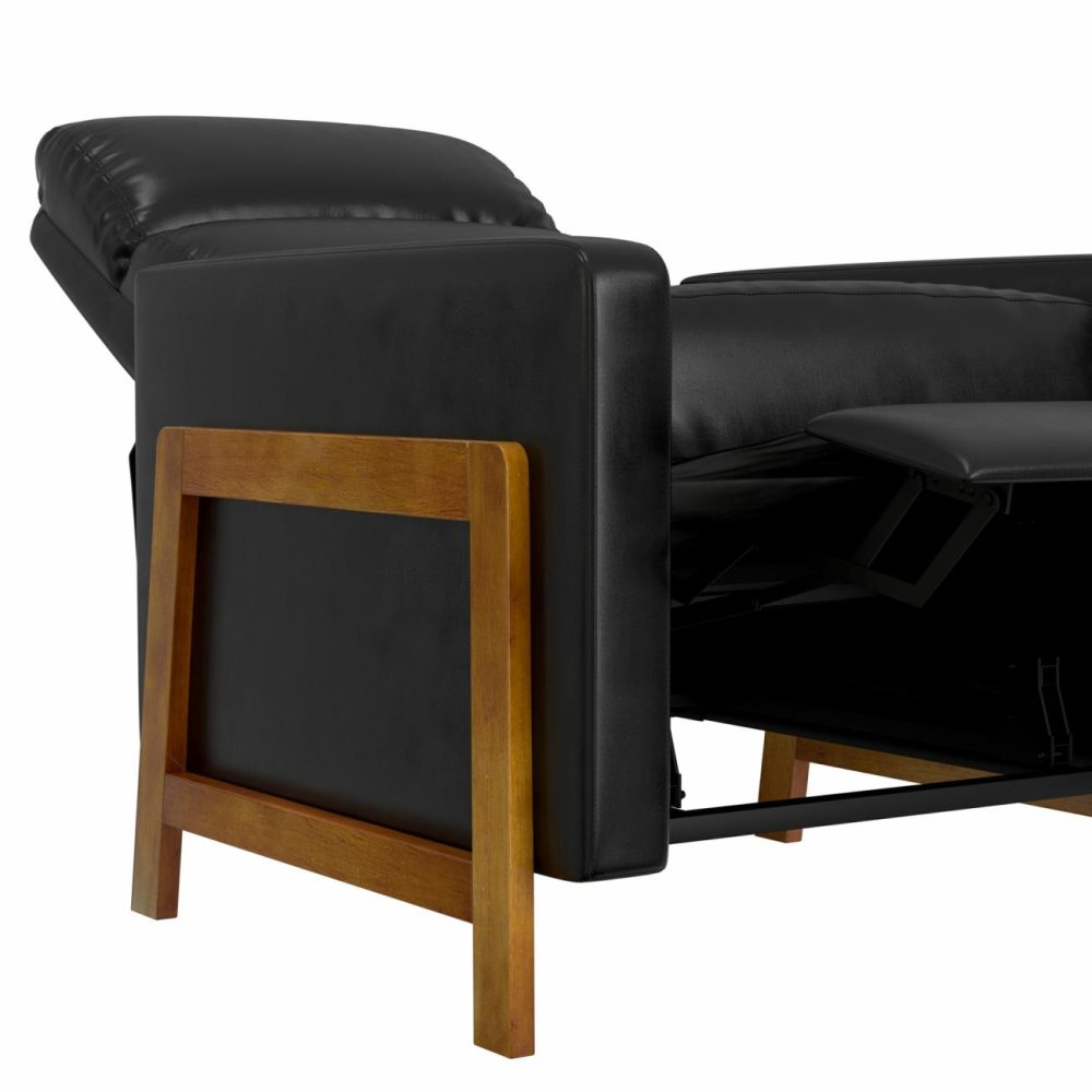 Chairs | Garnett Upholstered Recliner Chairs Black