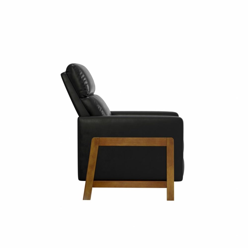 Chairs | Garnett Upholstered Recliner Chairs Black