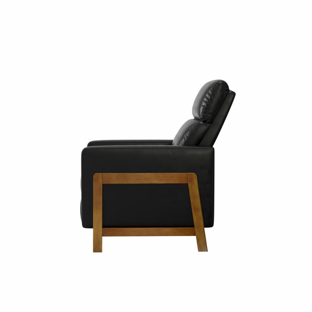 Chairs | Garnett Upholstered Recliner Chairs Black