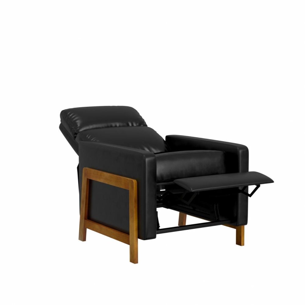 Chairs | Garnett Upholstered Recliner Chairs Black