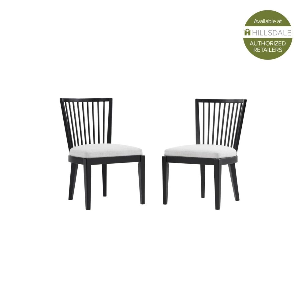 Chairs | Portsmouth Wood Dining Chair, Set Of 2 Chairs Black