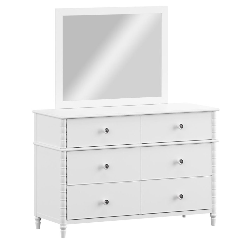 Dressers | Alva Wood Dresser With Mirror Dressers Dressers