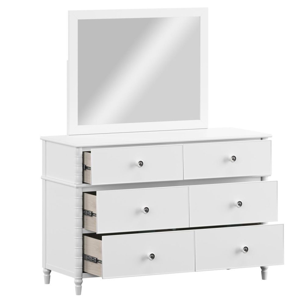 Dressers | Alva Wood Dresser With Mirror Dressers Dressers