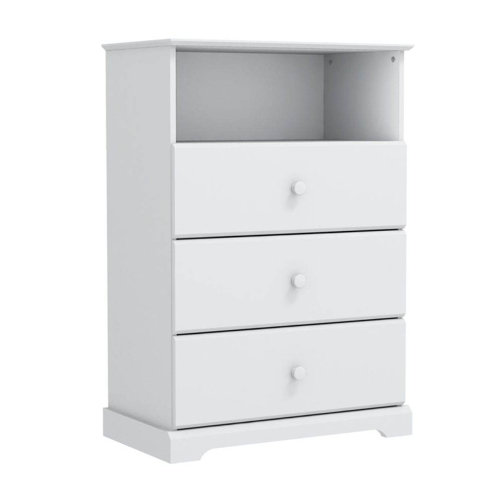 Dressers | Campbell Wood 3 Drawer Chest Bedroom Dressers