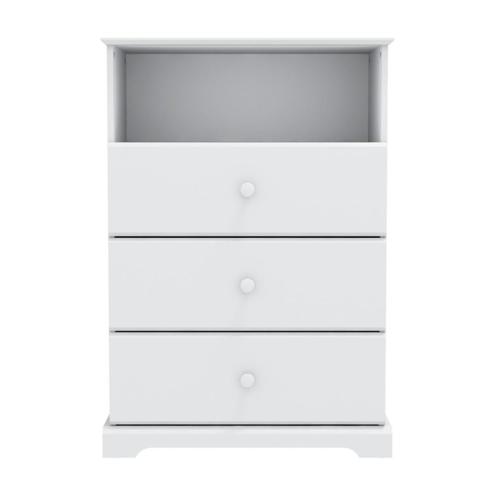 Dressers | Campbell Wood 3 Drawer Chest Bedroom Dressers