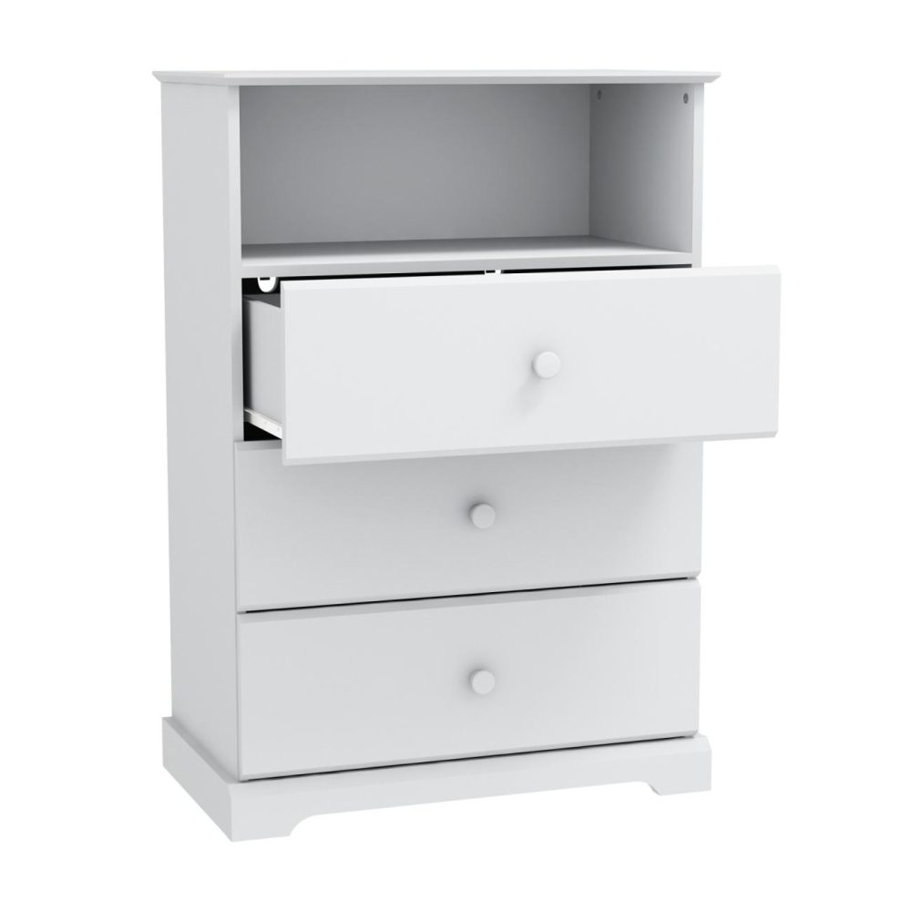 Dressers | Campbell Wood 3 Drawer Chest Bedroom Dressers