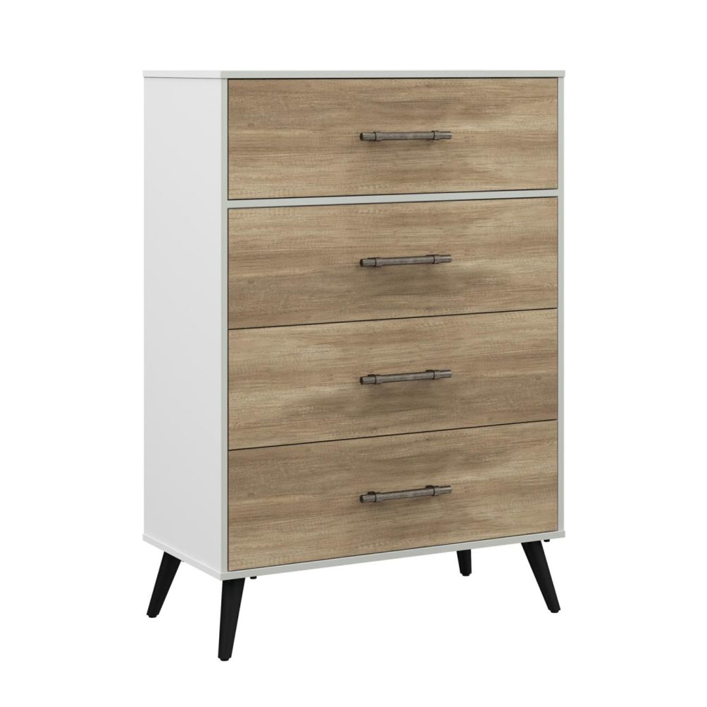 Dressers | Fargo Wood 4 Drawer Chest Bedroom Dressers