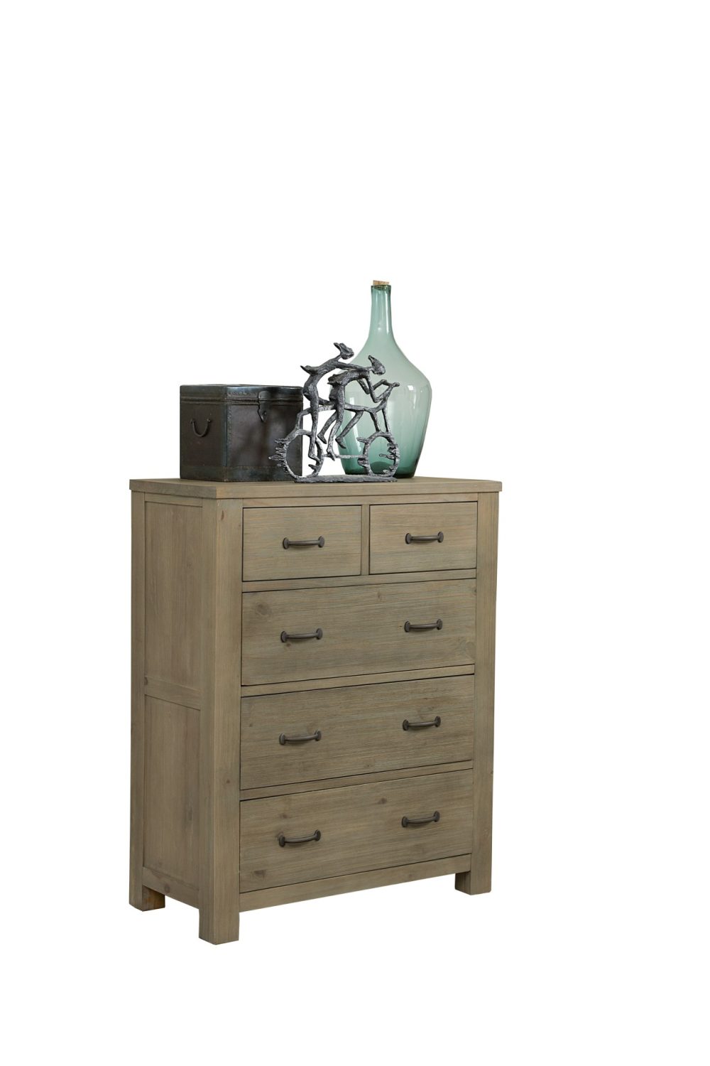 Dressers | Highlands Wood 5 Drawer Chest Bedroom Dressers