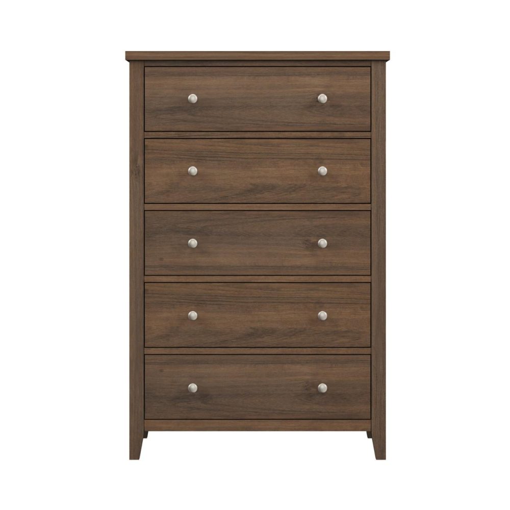 Dressers | Holborn Wood 5 Drawer Chest Bedroom Dressers