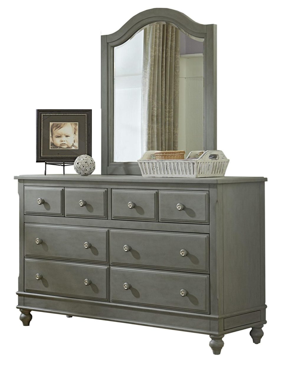 Dressers | Lake House Wood 8 Drawer Dresser With Mirror Bedroom Dressers