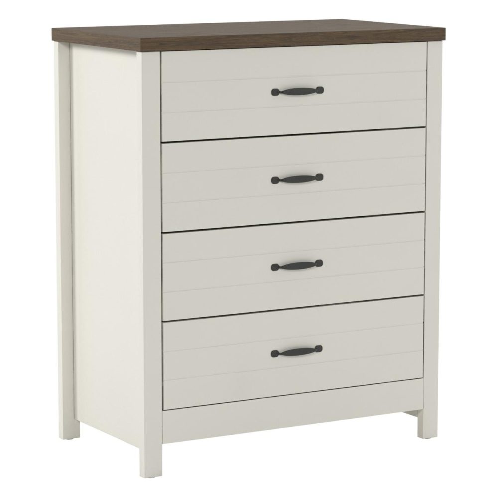 Dressers | Lancaster Wood 4 Drawer Dresser Bedroom Dressers