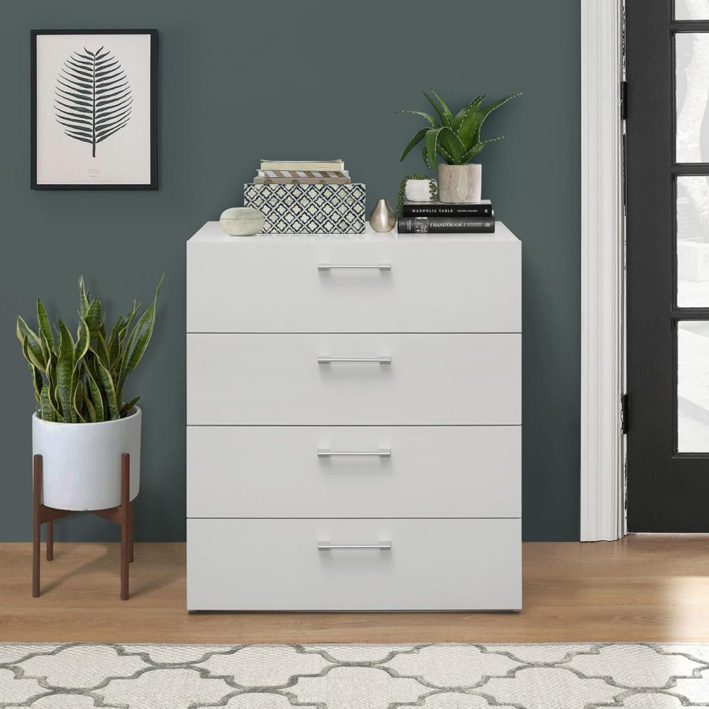 Dressers | Lundy Wood 4 Drawer Dresser Bedroom Dressers