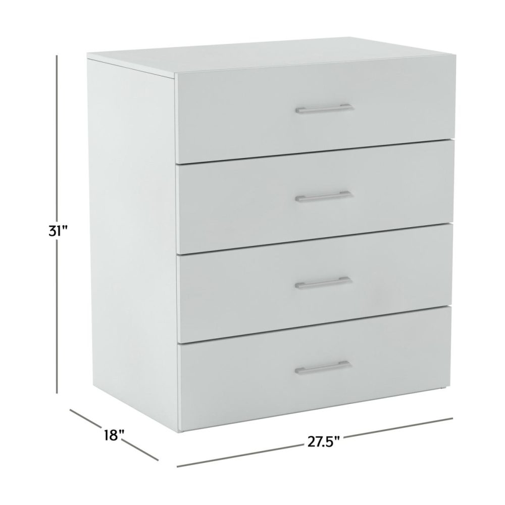 Dressers | Lundy Wood 4 Drawer Dresser Bedroom Dressers