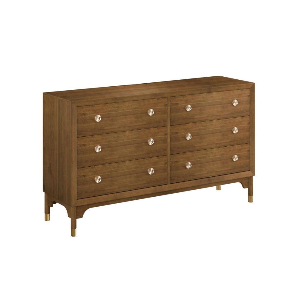 Dressers | Margo Wood 6 Drawer Dresser Bedroom Dressers