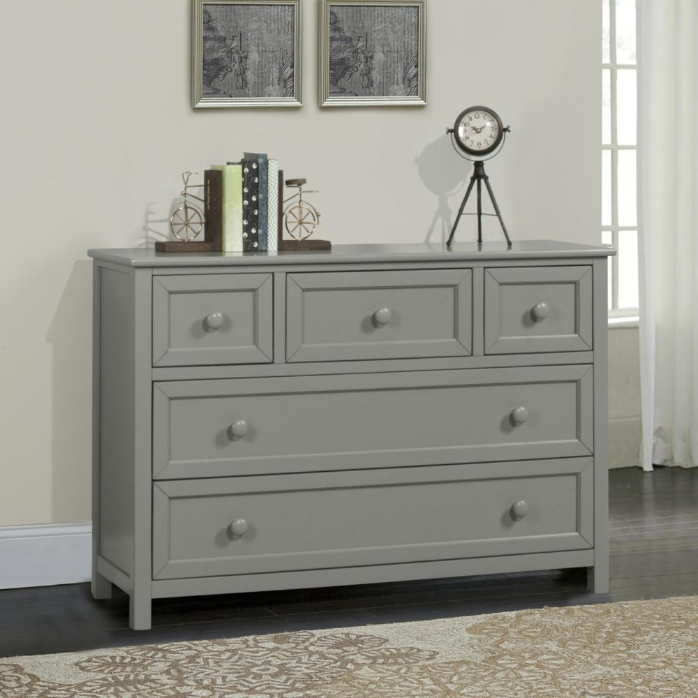 Dressers | Schoolhouse 4.0 Wood Dresser With 5 Drawers Bedroom Dressers