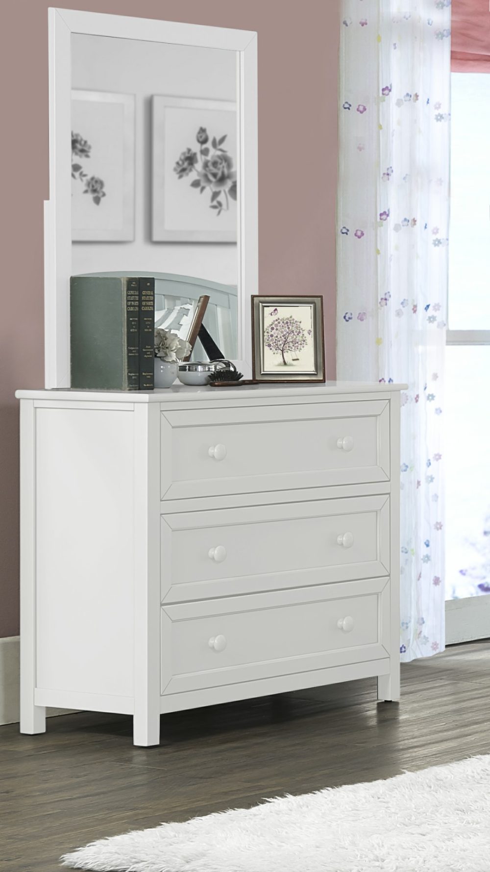 Dressers | Schoolhouse 4. 3 Drawer Chest And Mirror Dressers Dressers