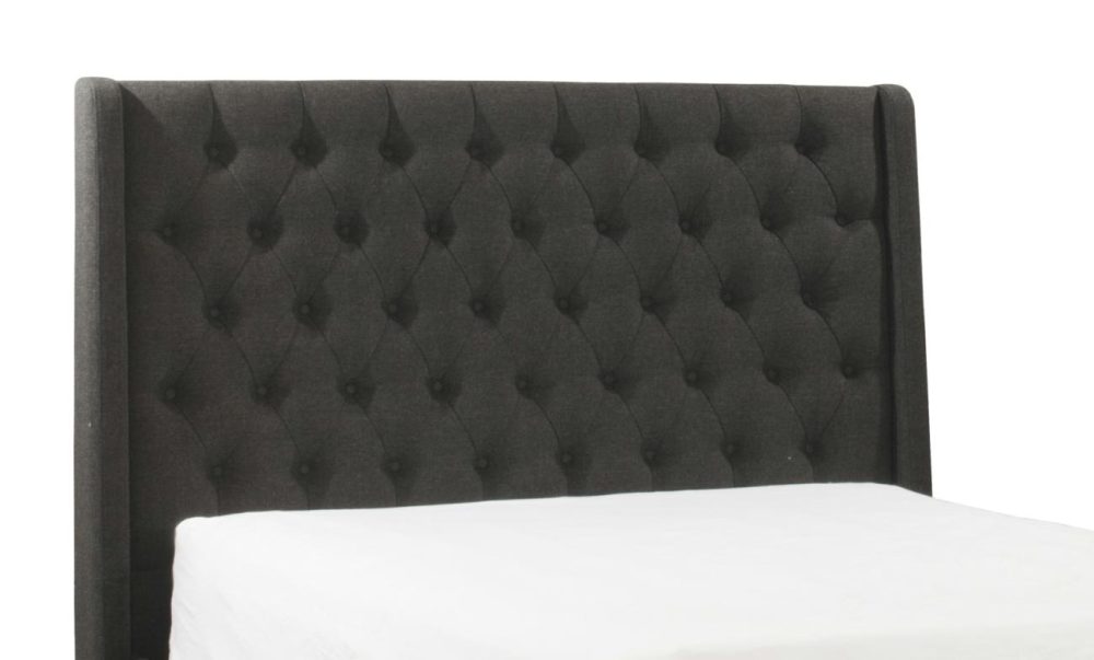 Headboards | Churchill Upholstered Headboard Bedroom Charcoal