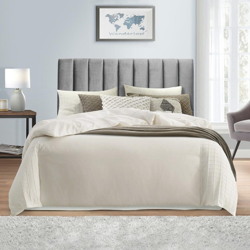 Headboards | Crestone Upholstered Headboard Bedroom Gray