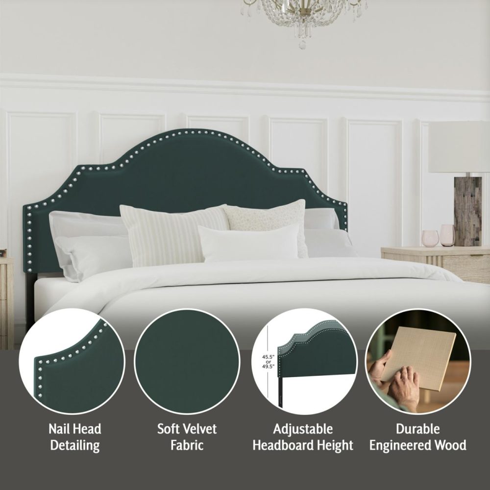 Headboards | Cynthia Upholstered Headboard Bedroom Green