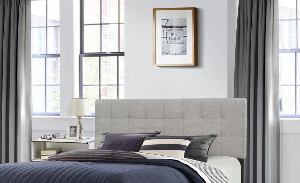 Headboards | Delaney Upholstered Headboard Bedroom Glacier Gray