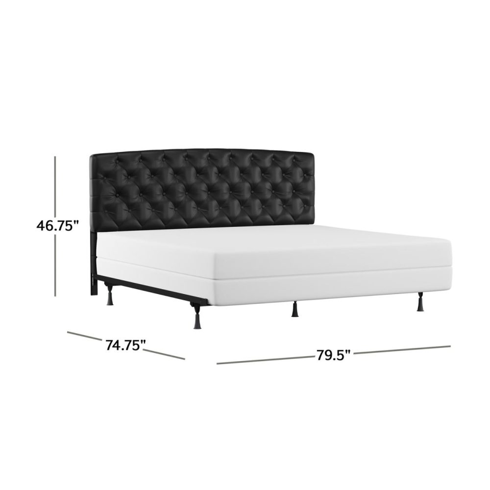 Headboards | Hawthorne Upholstered Headboard Bedroom Black