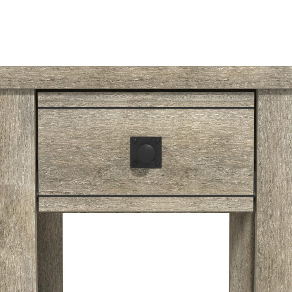 Nightstands | Addison Wood Nightstand Bedroom Driftwood Gray