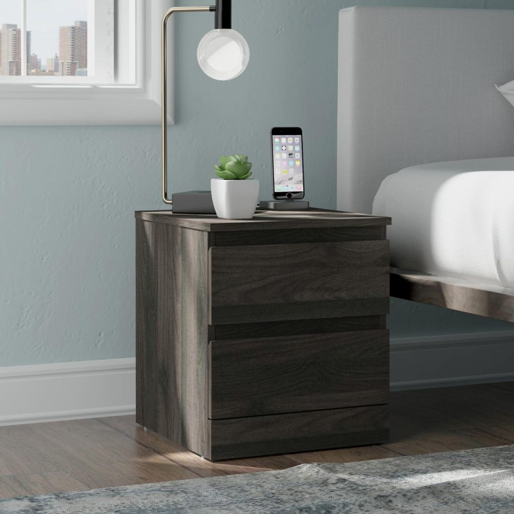 Nightstands | Brindle Wood Nightstand Bedroom Espresso